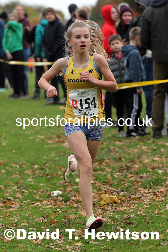 Girls under-15s Northern Cross Country Relays, Graves Park, Sheffield. Photo: David T. Hewitson/Sports for All Pics